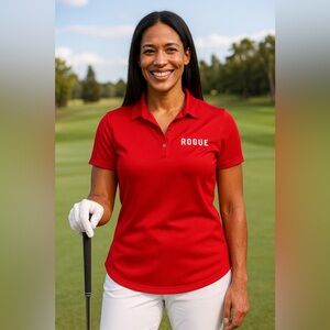 Callaway Golf Women’s Core Performance Polo – Chilli Pepper Red Size M, NWOT